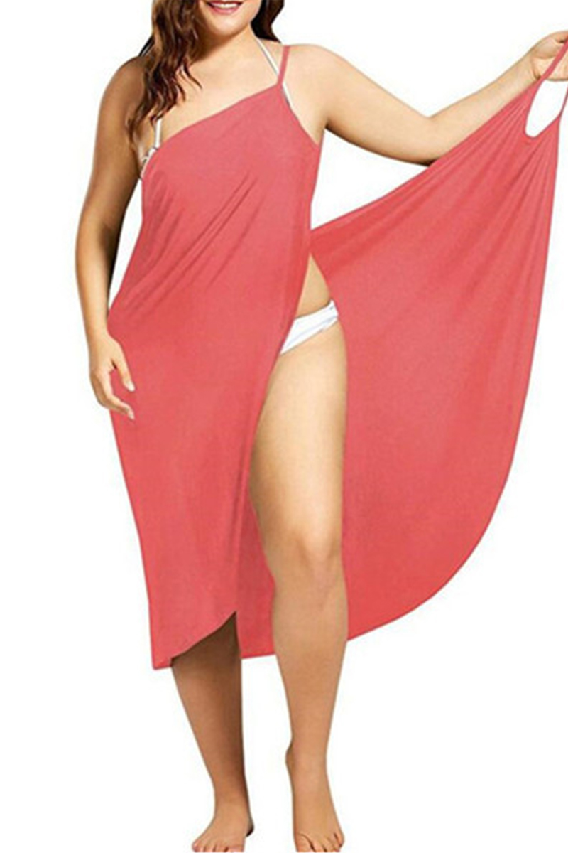 Beach Pink Cami Cover Up 2024 - Flycurvy 