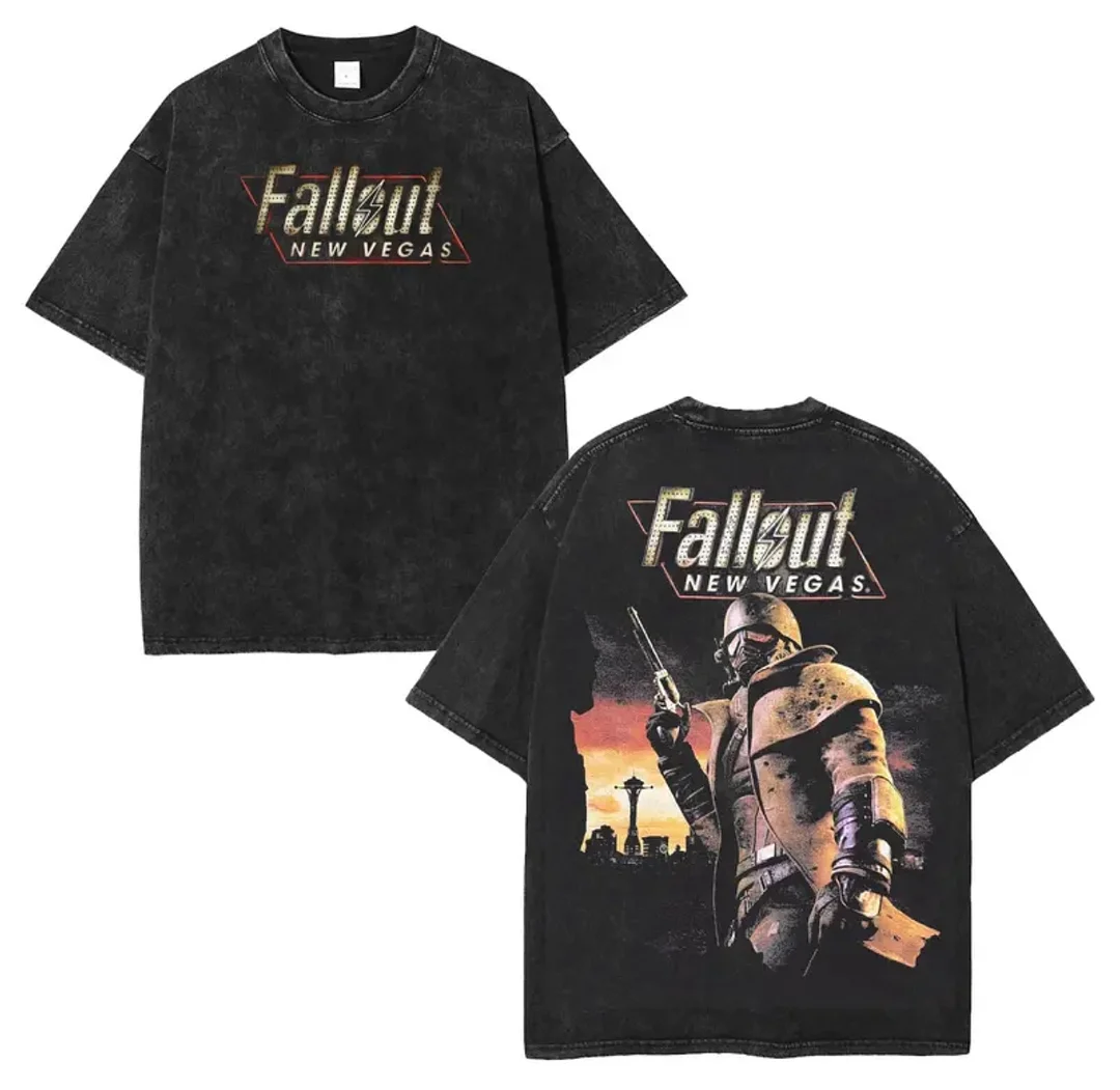 Fallout: New Vegas Printed Unisex Washed T-Shirt