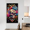 (40*70cm)Skeleton - Round AB Drill Diamond Painting