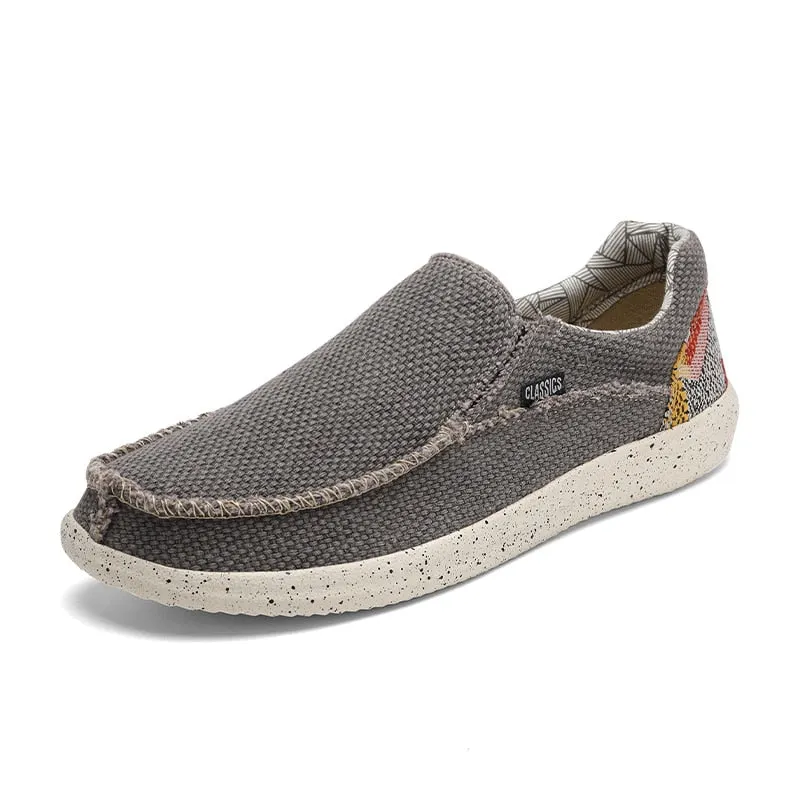 2021 Summer New Men's Canvas Boat Shoes Outdoor Convertible Slip On Loafer Fashion Casual Flat Non-Slip Beach Shoes Big Size 48