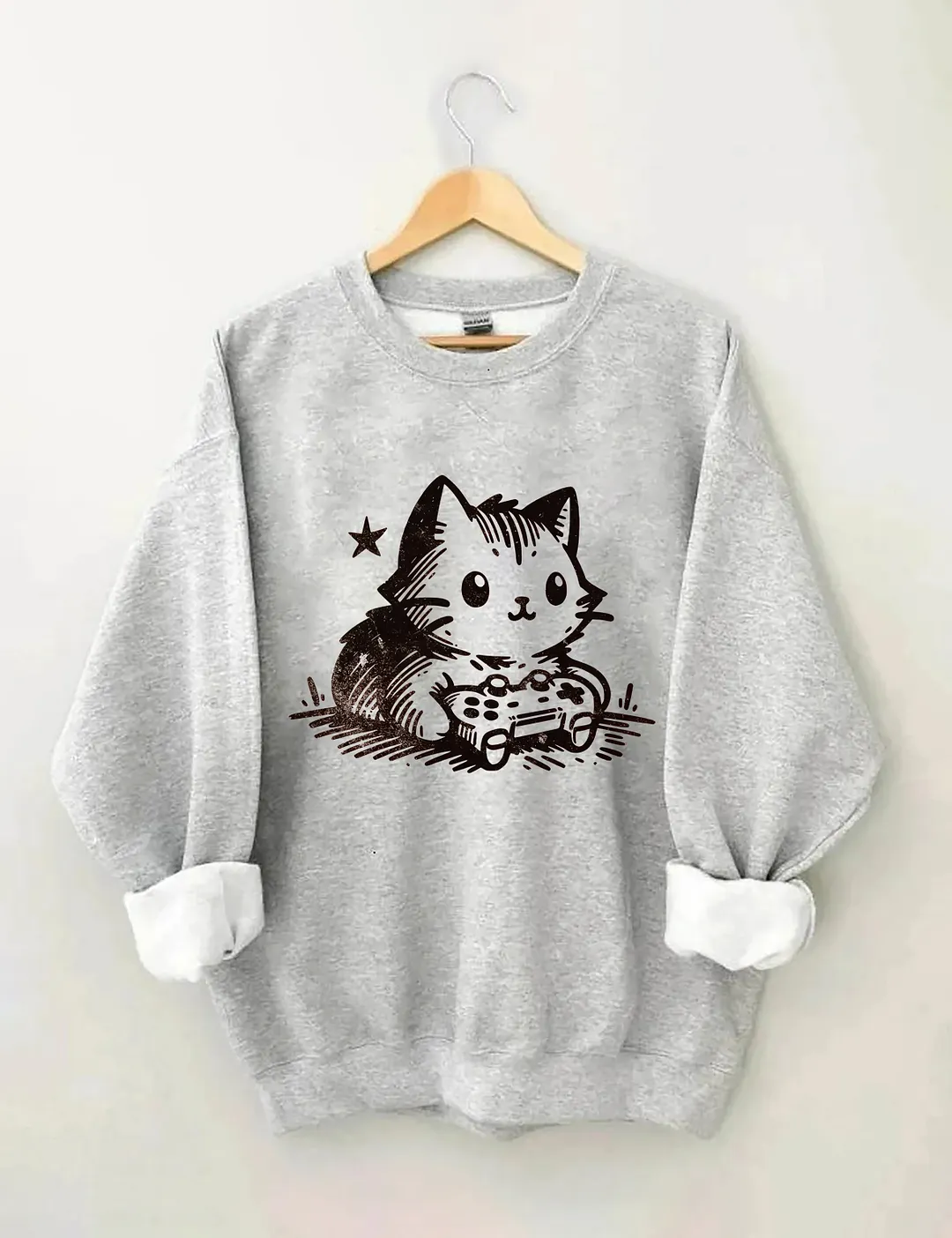 Funny Gamer Cat Sweatshirt