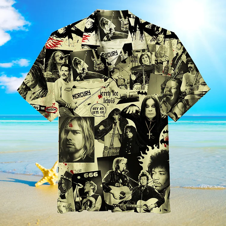 Rock Band |Unisex Hawaiian Shirt