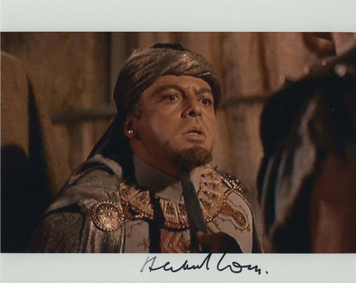 HERBERT LOM SIGNED AUTOGRAPHED COLOR 8X10 Photo Poster painting SPARTACUS