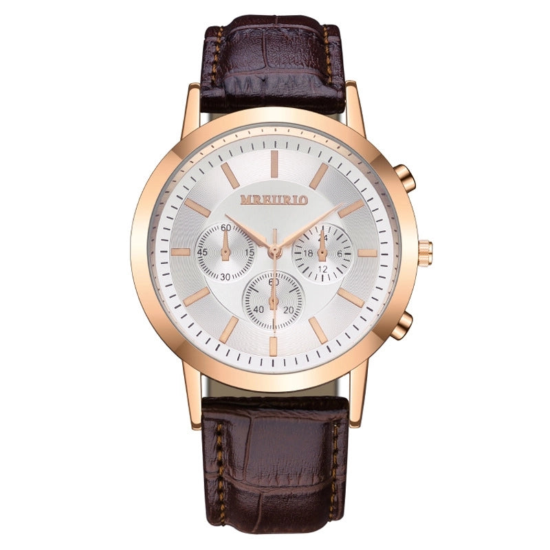 Casual Vintage Style Letter Buckle Quartz Watch Men’s Watches