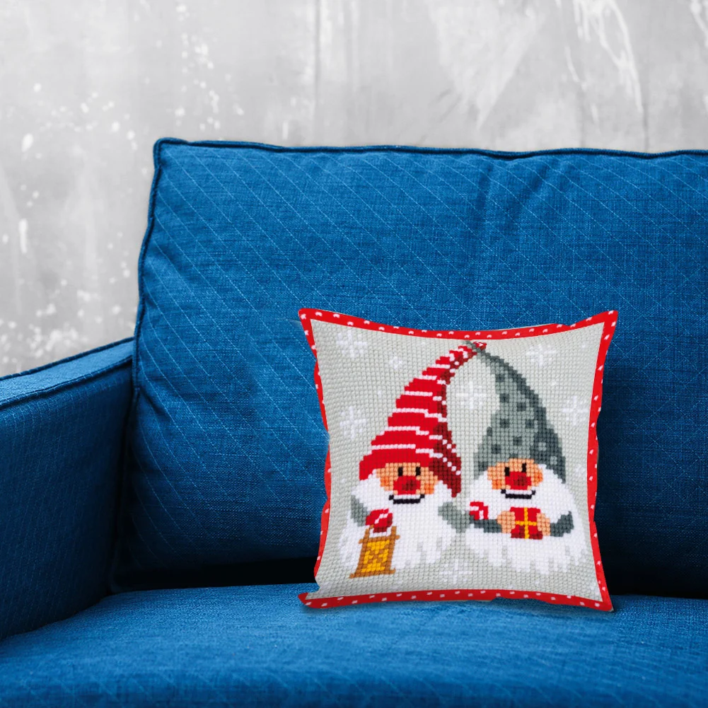 11CT Stamped Cross Stitch Pillow Case - Christmas (Canvas|40*40CM)