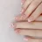 Bayuyun 24Pcs/Set Coffee Leopard French Fake Nails with Diamonds Japan Korean Artificial Acrylic Press on Nails Removable Stick on Nails