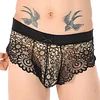 Men's Sexy Bow Lace Bra Boxer Briefs Combo