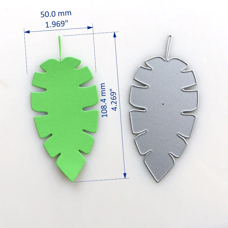 Sdrawing METAL CUTTING DIES plantain leaves stencil DIY Scrapbook Paper Album 2023 new