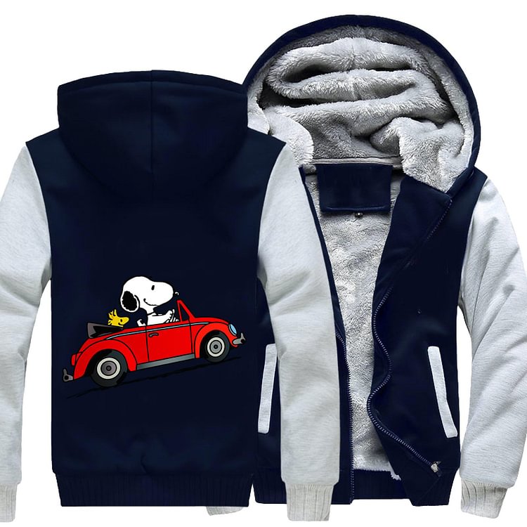 Car Snoopy, Snoopy Fleece Jacket