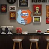 Racing Team Gulf - Shield Vintage Metal Signs(12*12Inch) - Gas