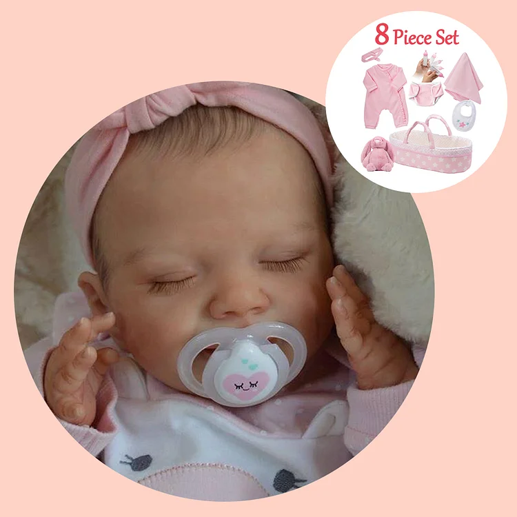 Real Mini Asleep Baby 12'' Realistic Reborn Baby Girl Sweet Truly Theresa Newly Crafted By Dollreborns®