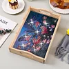 Wooden Butterfly 5D Diamond Painting Tray Art Craft with Handles for Home Decor