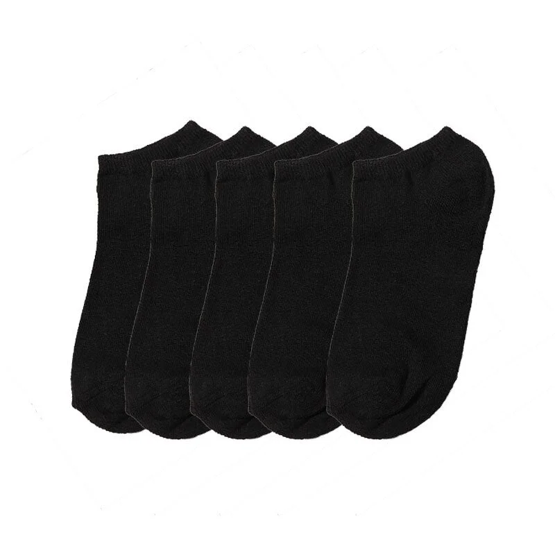 5Pair Women's Socks Boat Couple Unisex Mesh Woman Socks Female Summer Women Ankle Socks Short White Gray Black Chaussette Sokken