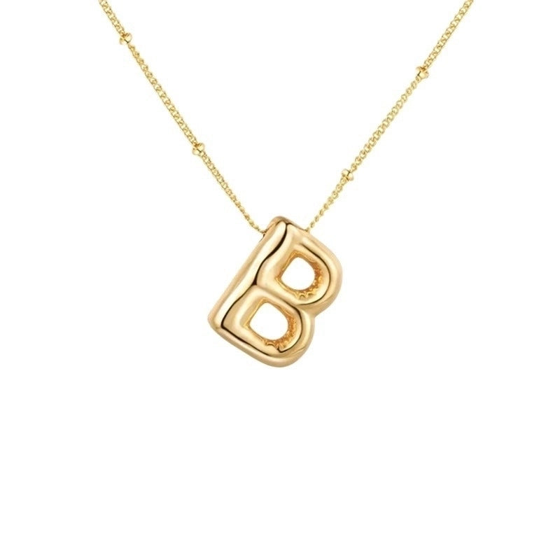Minimalist Letter 304 Stainless Steel Gold Plated Plating Pendant Necklace