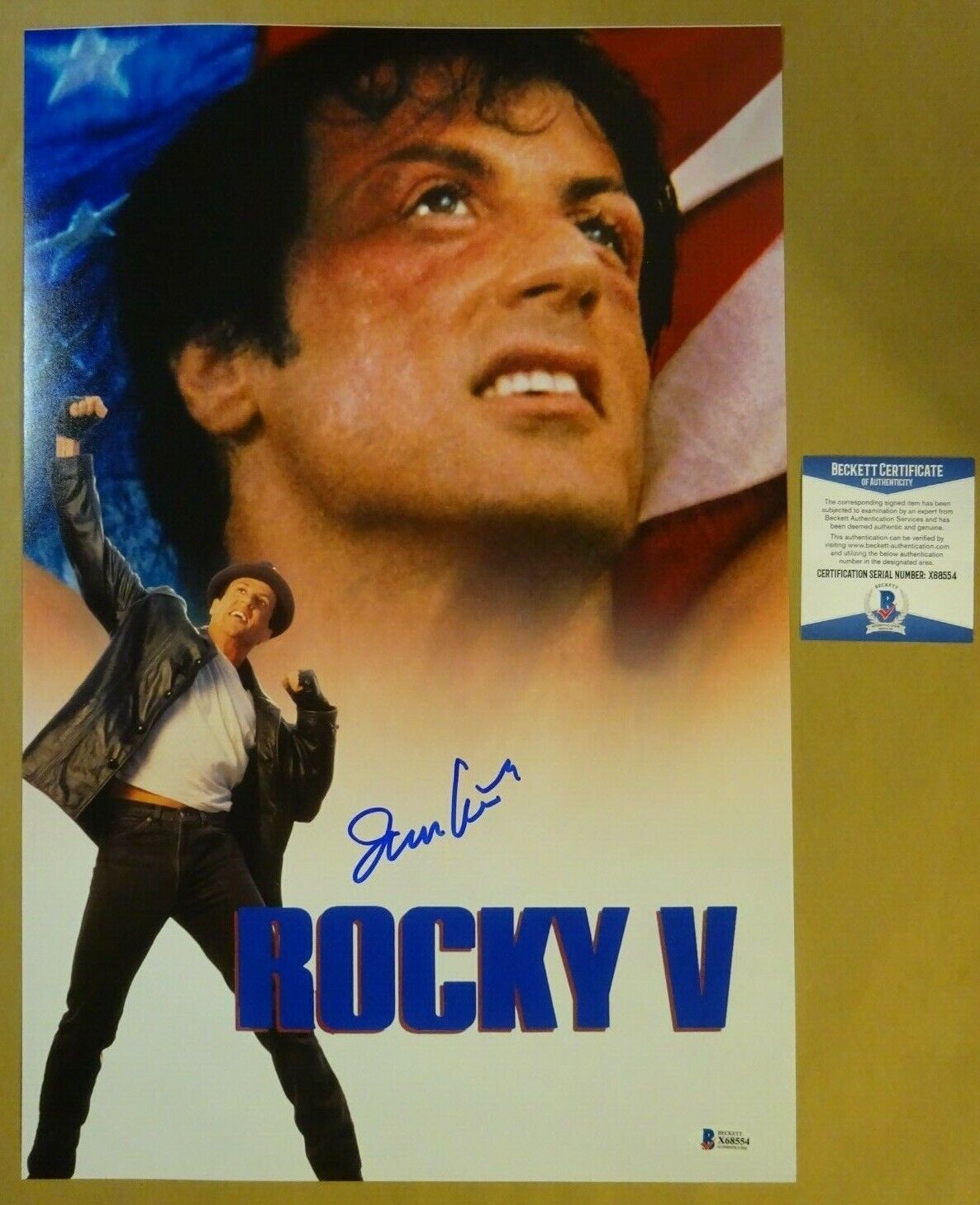 Signed IRWIN WINKLER Autographed ROCKY V 12x18