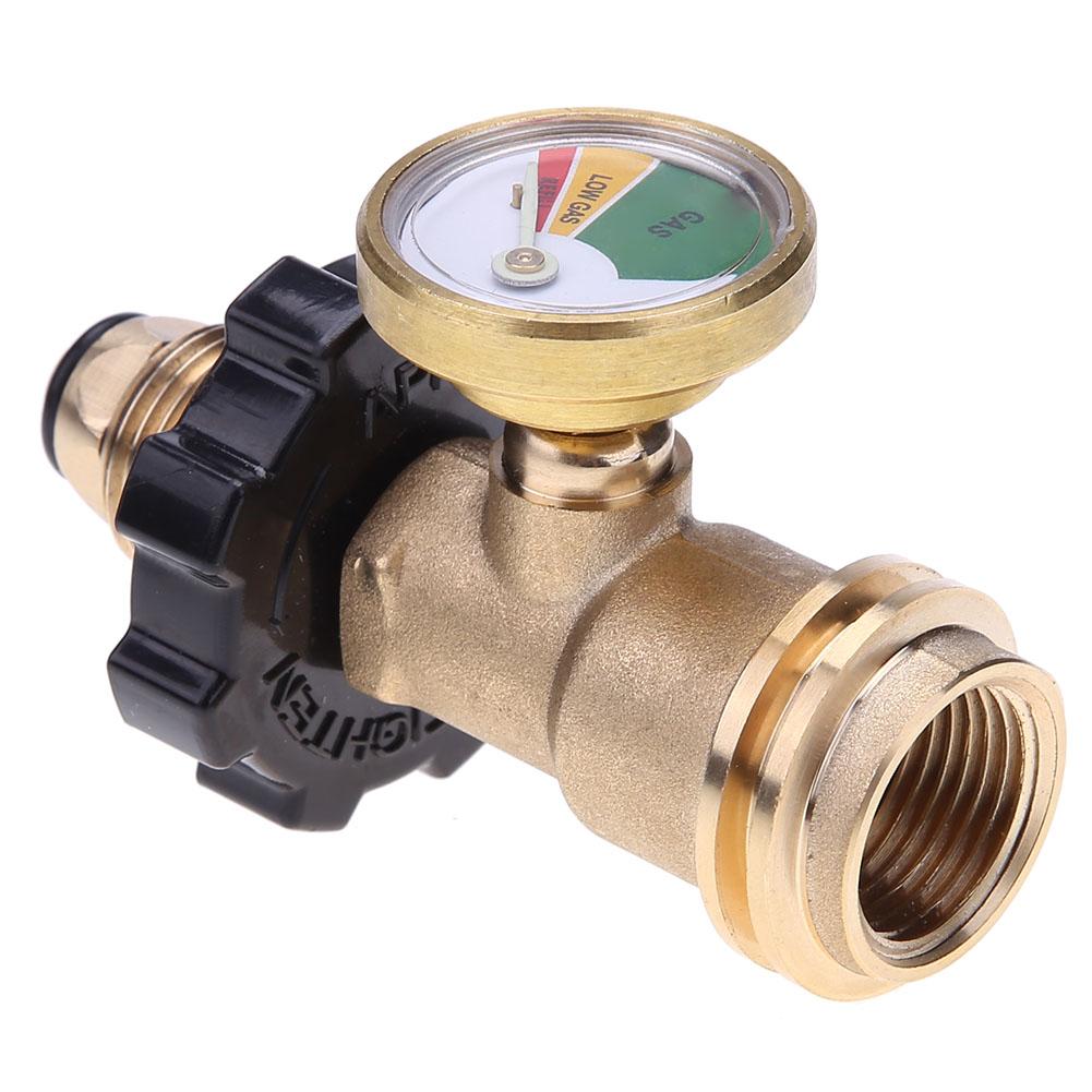 

POL Propane Gas Gauge Meter Tank Built-in Leak Detector Universal for QCC1, 501 Original