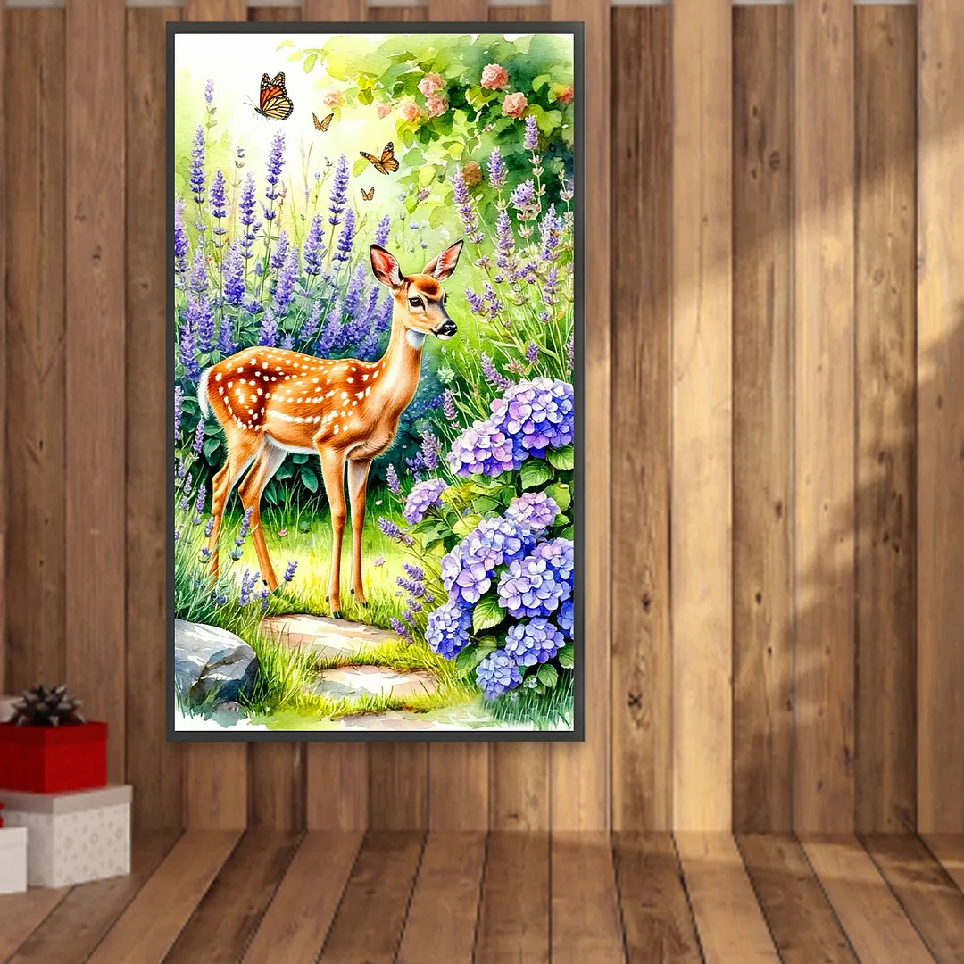 Deer 5D Full Round Drill DIY Diamond Painting Kit for Adults 40x70CM