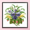 Flower - 9CT Partial Beaded Cross Stitch Kit(25x25cm)