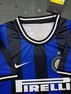 Joyfball 2009/2010 Kids Size Retro Internazionale Milan Home Football Shirt 1:1 Thai Quality