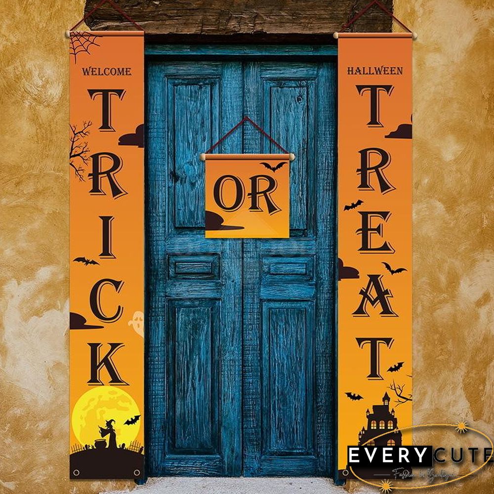 Halloween Themed Porch Flag For Outdoor Decoration