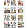 Magazine-European Travel Maps-14CT Stamped Cross Stitch Egyptian Cotton 38*52cm/14.96*20.47in tapestrymarket