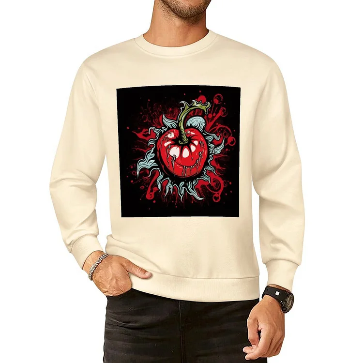 Pure Cotton Pullover Sweater Psychedelic Tomato  customized, personalized, gift