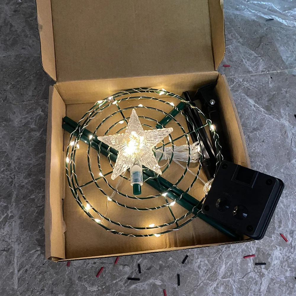 Christmas light string star LED outdoor decorative lights