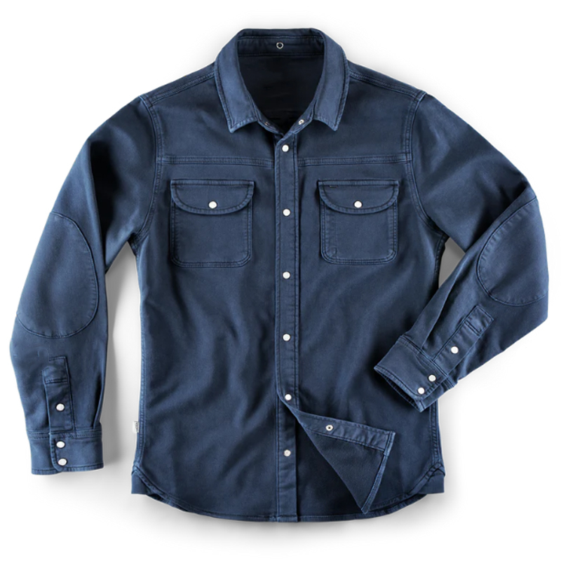 Men's Classic Cotton Single Breasted Blue Shirt