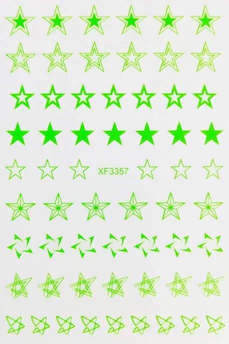 DIY Nail Art Stickers Star Light Manicure Design Accessories Back Glue Decoration Foil Nail Art Decor Designer Nail Stickers-Nail Inspo