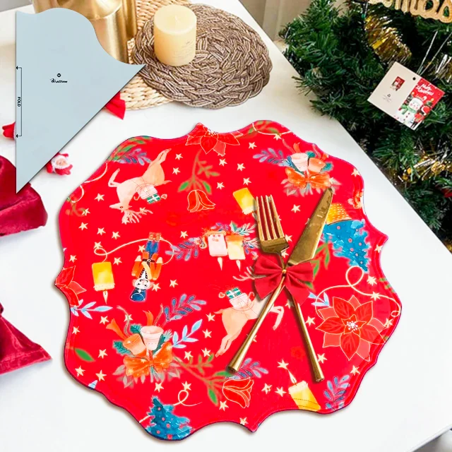 Beautiful Christmas Table Template + Instructions