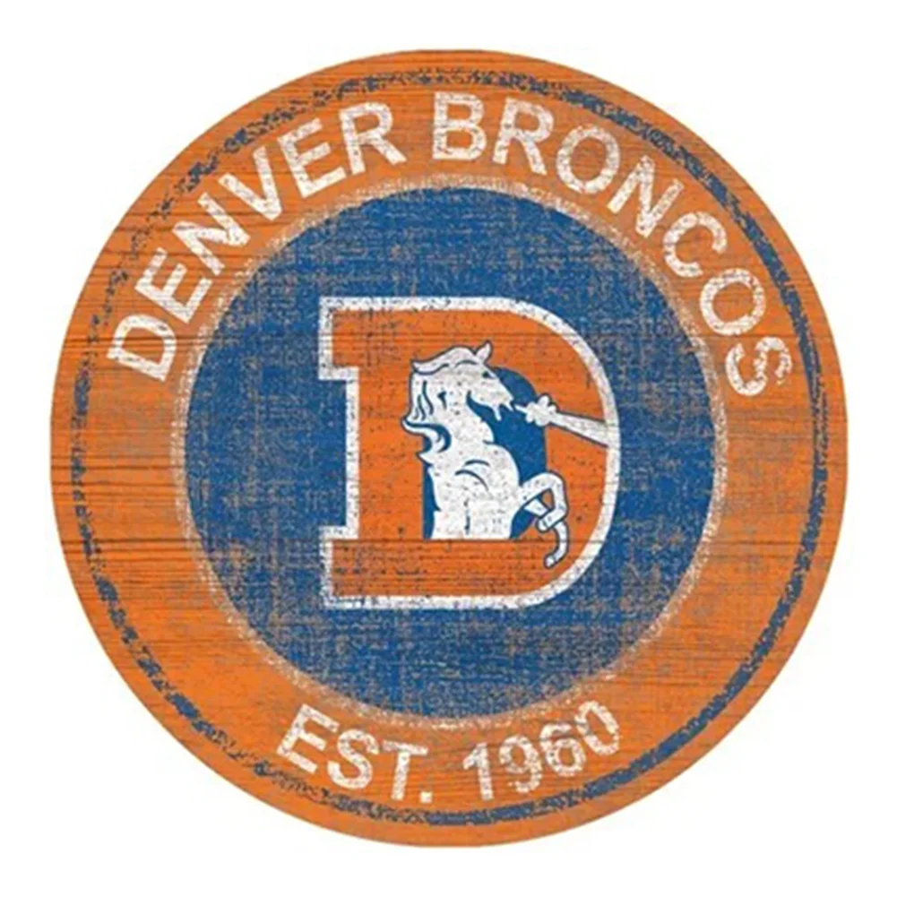 Diamond Painting - Full Round Drill - Denver Broncos(30*30cm)
