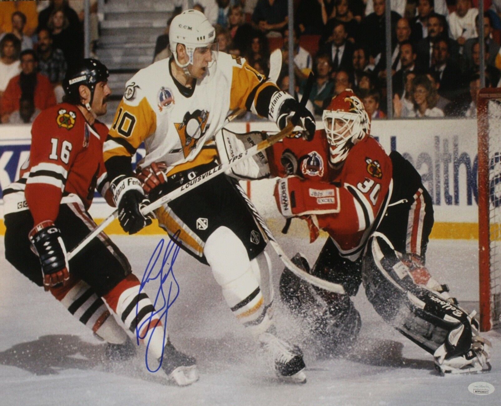 Signed Ron Francis Pittsburgh Penguins 16x20 Photo Poster painting with JSA COA