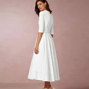 Hyhis New Women Dress Long Fashion Vacation Party Dresses Short Sleeve V-neck Slit Solid High Quality Vestidos Femme 2025