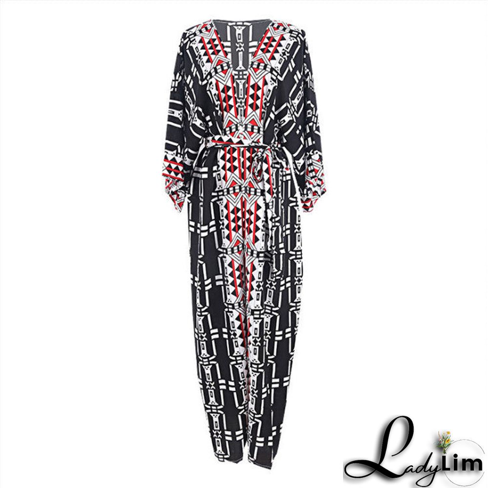 Plaid beach long cover up ladylim