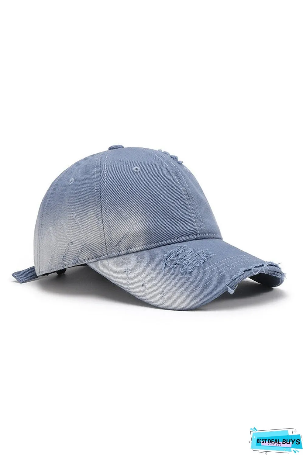 Distressed Adjustable Cotton Hat
