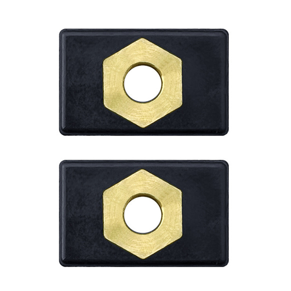 

2pcs Brass Kayak Slide Rail Nut Hardware Canoe Fishing Pole Rod Holder Base, 501 Original