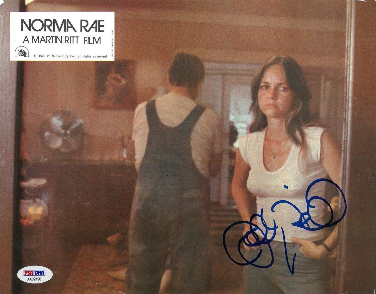 Sally Field Signed Norma Rae Authentic Autographed 8.5x11 Photo Poster painting PSA/DNA #AA02490