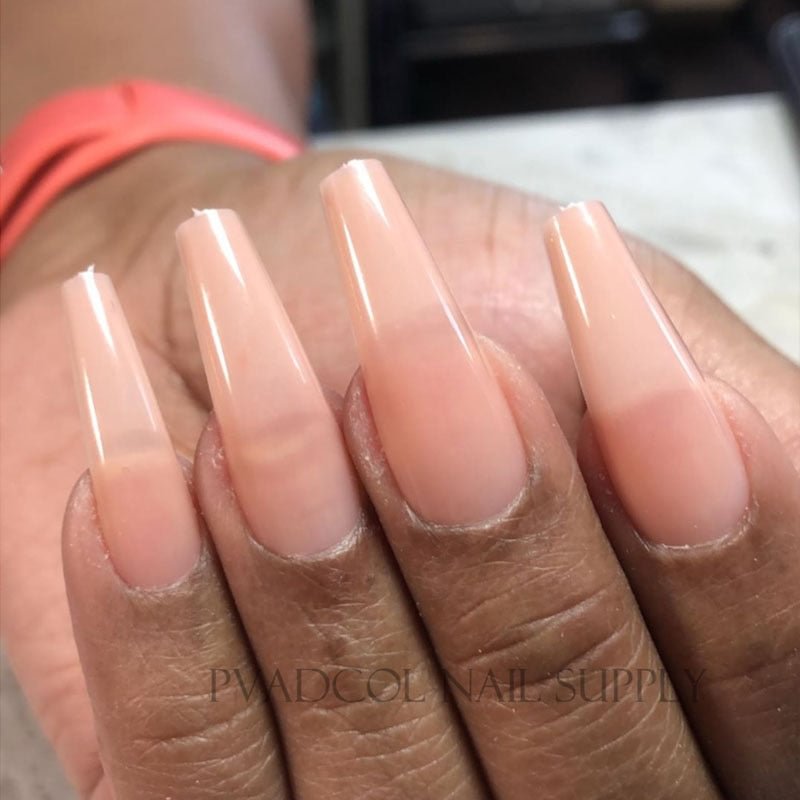 Gel X Full Cover Nails Base Color Sculpted Coffin Long False Tips for Nail Extension System