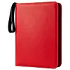 Embroidery Floss Organizer 50 Clear 9-Pocket Pages Waterproof Zip Trading Card Binder Holds 200+ Thread for Embroidery & Craft Supplies
