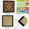 Schwarzes Gold, Mandala-Blumenornament, speziell geformte 5D-DIY-Teilbohrer, Diamanten, Punkte, Edelstein-Kunstsets mit Rahmen, Diamanten, Gem&auml;lde, Ed