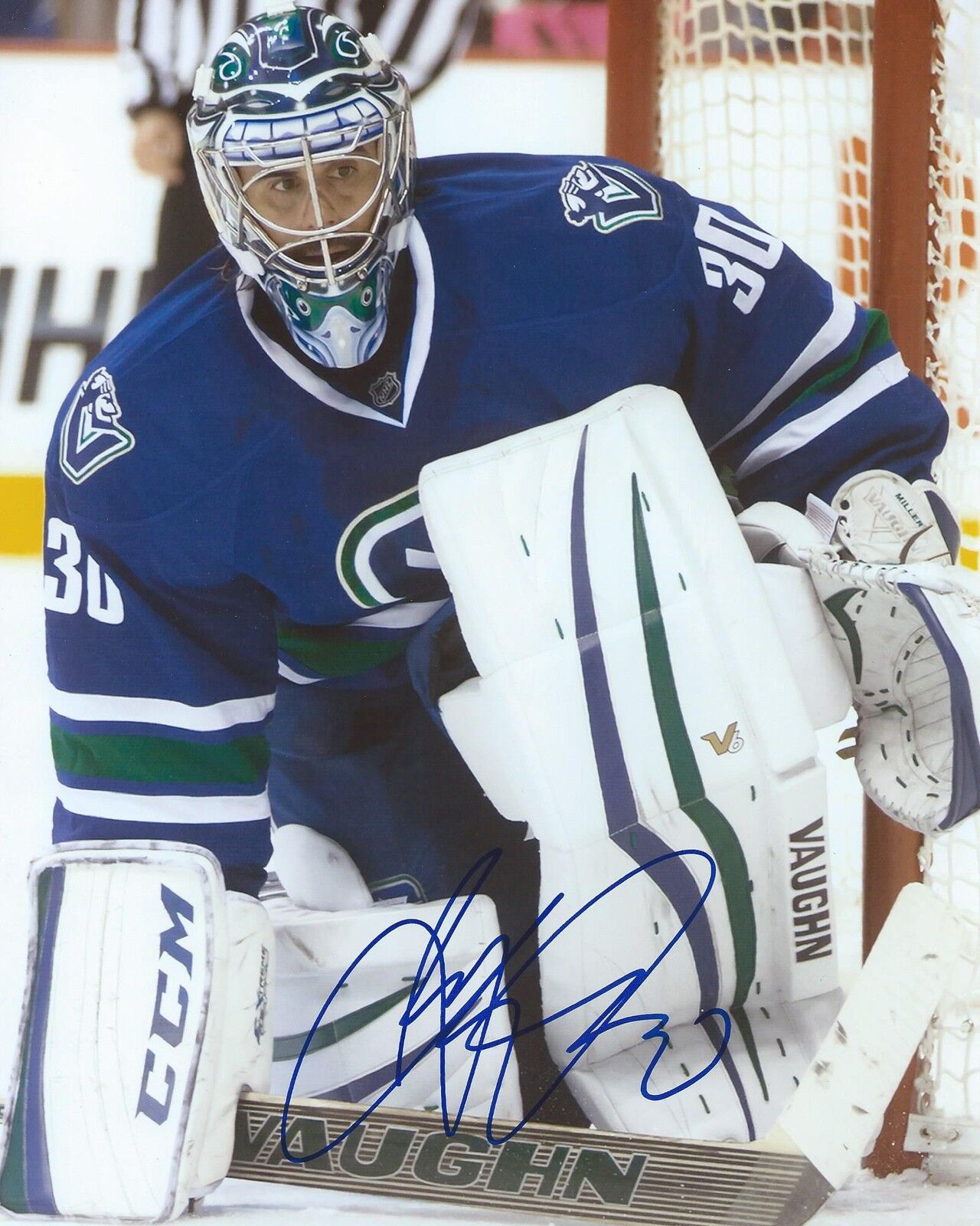 Ryan Miller Signed 8×10 Photo Poster painting Vancouver Canucks Autographed Proof & COA F