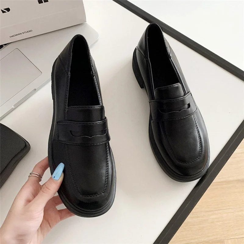 Mary Jane Shoes Girls Japanese School Jk Uniform Accessories Lolita Shoes College Gothic High Quality loafers for women 2022