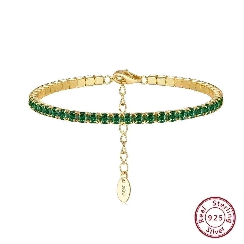 925 Sterling Silver Bracelets Tennis Bracelet IG Style French Style Sweet
