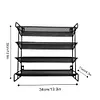 4 Tier Spice Rack Space-Saving Metal Spice Storage Holder for Kitchen Countertop