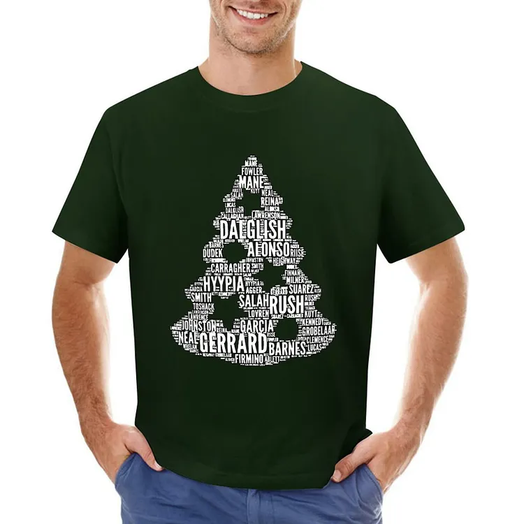 Christmas Football Club Classic Design Football Culture Men's T-shirt	