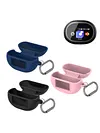 Silicone Protective Cover Shockproof Scratch Resistant Cover with Carabiner Protective Shell Compatible for TOZO NC20 Pro/NC20 Earbud