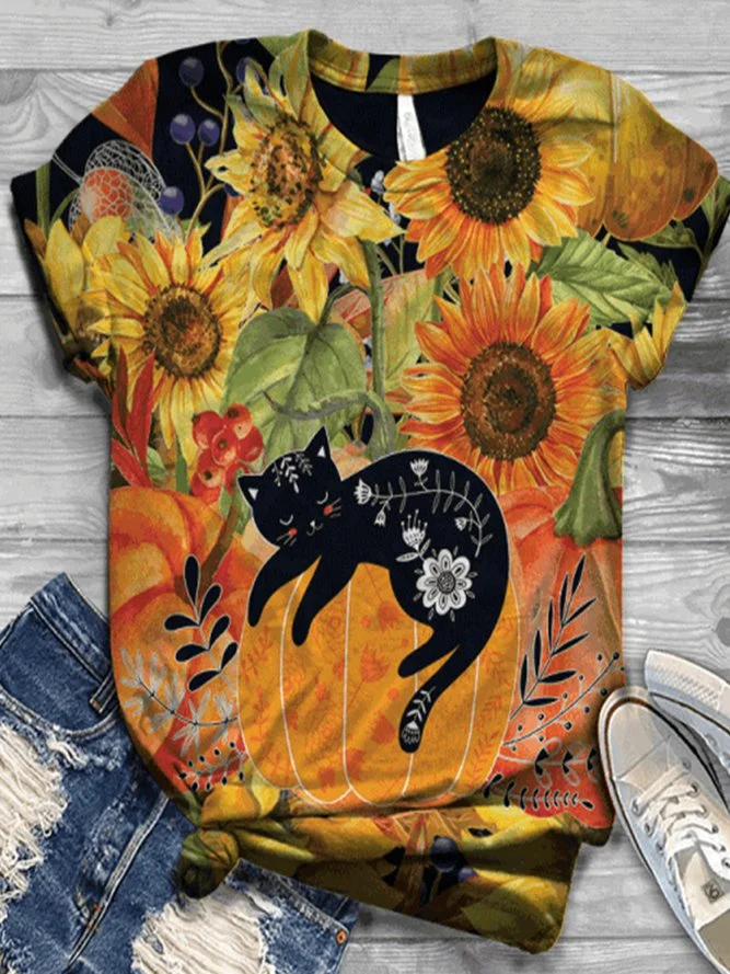 Casual Crew Neck Shirts & Tops