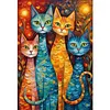 Cat-14CT Stamped Cross Stitch 40*60cm tapestrymarket