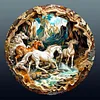Diamond Painting-DIY Full Round Drill 3D Horse