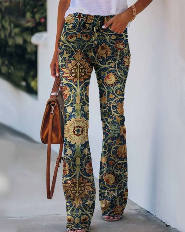 Women's  Mandala Print Jeans